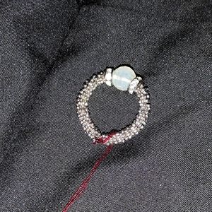 Beaded stretchy ring